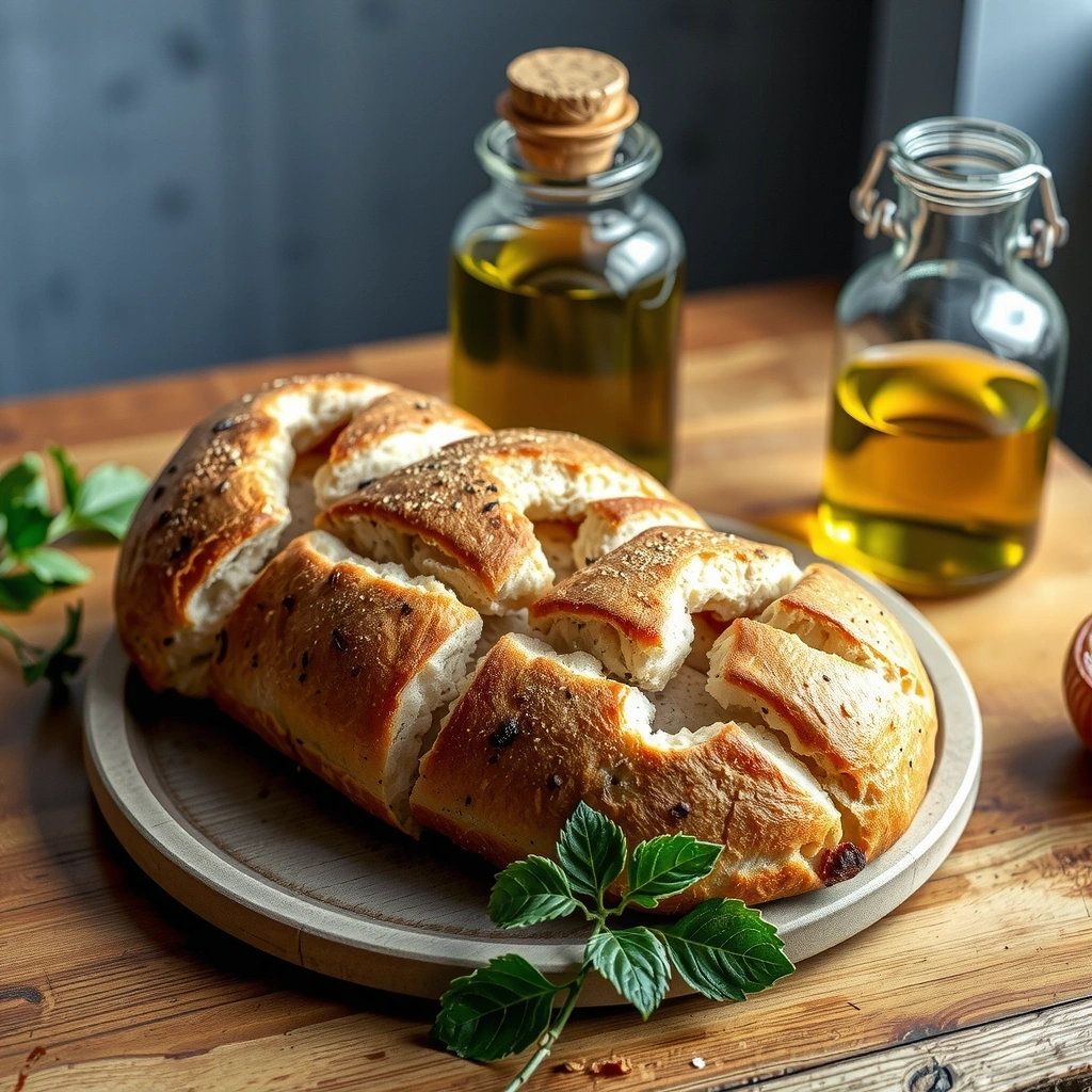 Traditionelles Brot mit Kräutern